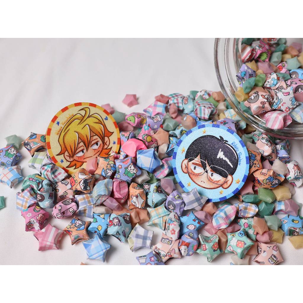 

Dokyuusei Stickers / Hikaru Kusakabe & Rihito Sajo Stickers