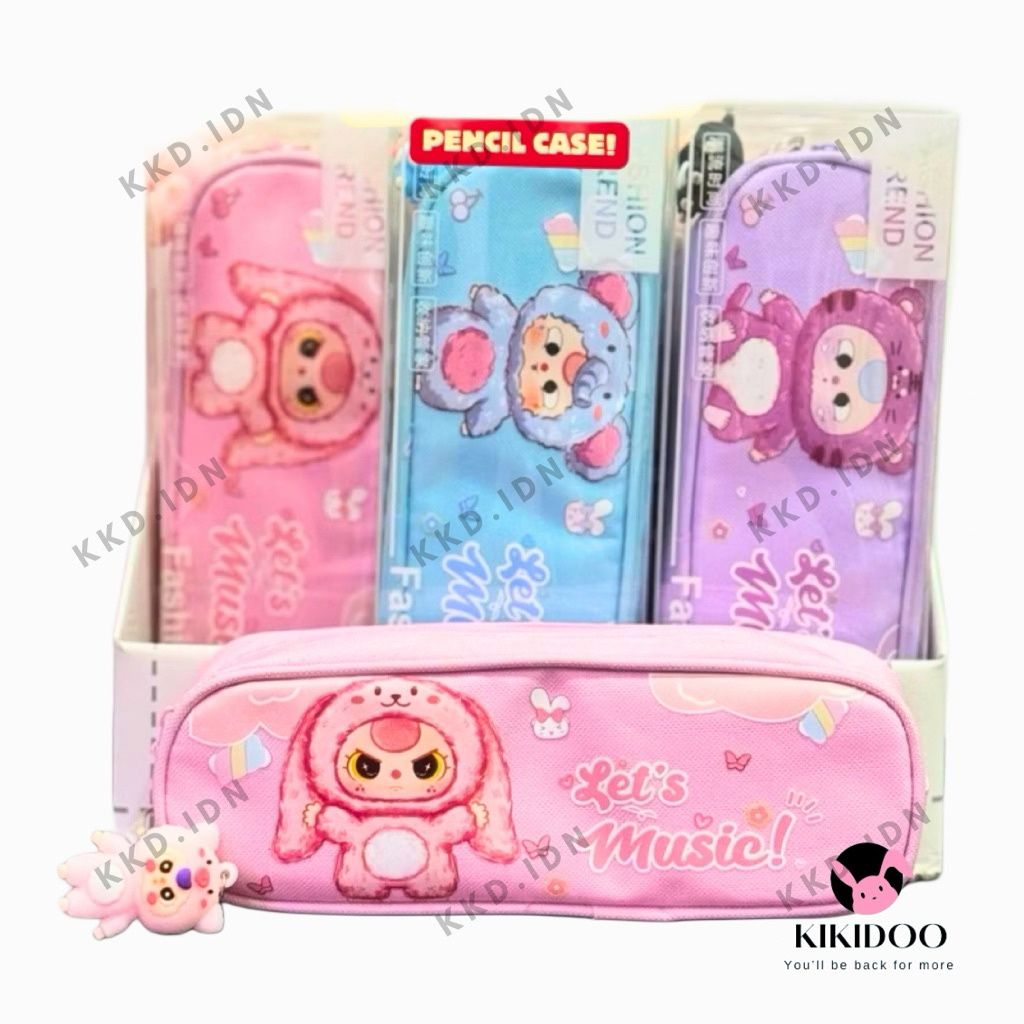 

KKD Kotak Pensil Free Keychain Kapasitas Besar Lucu Baby Capybara Pencil Case Viral