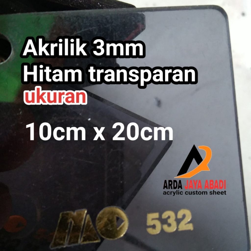 

Akrilik 3mm hitam transparan 10 x 20 akrilik lembaran akrilik riben marga cipta