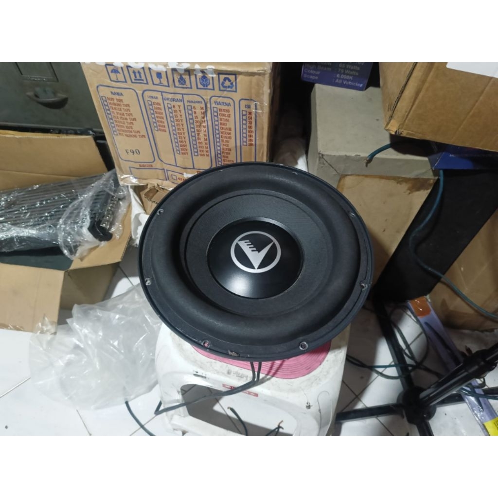 Subwoofer VENOM 6012 triple Magnet bekas Mulus Siap HOREG