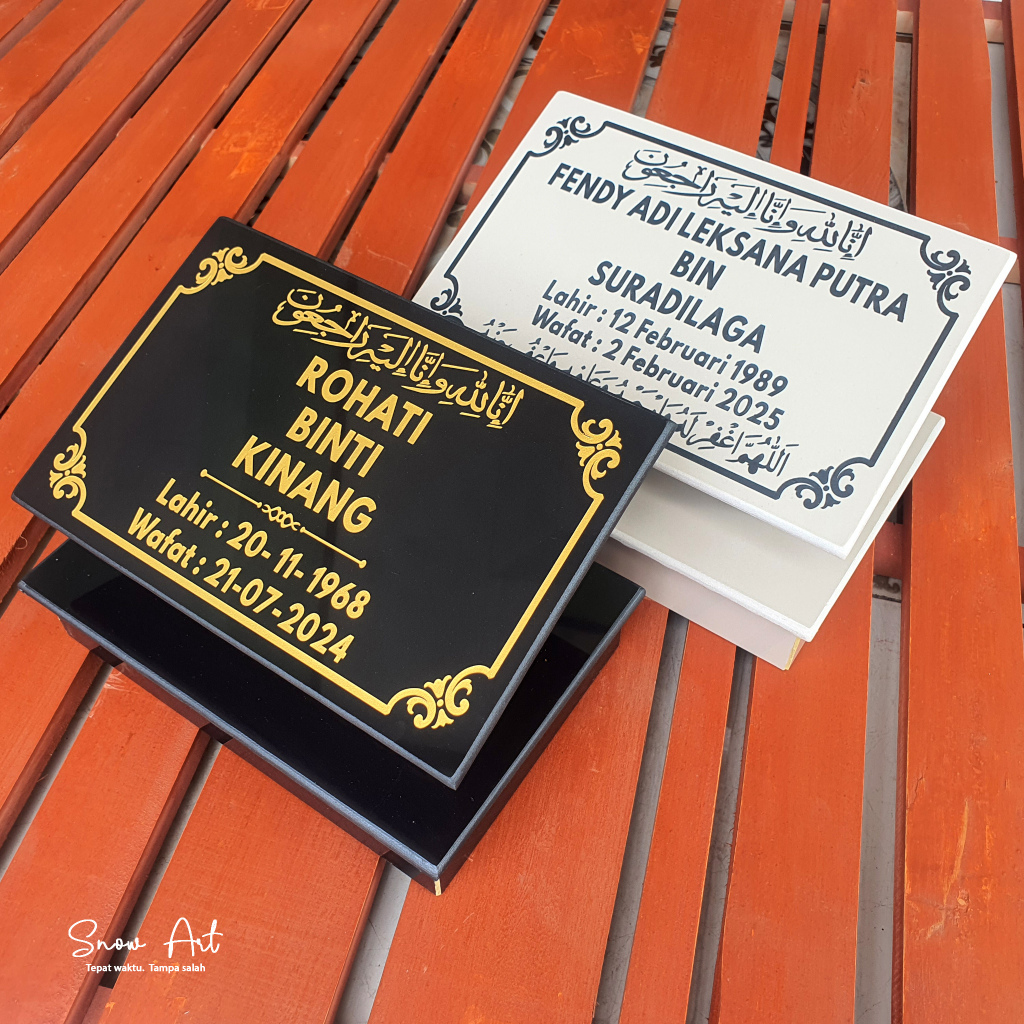 NEW PRODUCT BATU NISAN PUTIH HITAM GRANIT KRAMIK MURAH DEWANDARU SENJA69