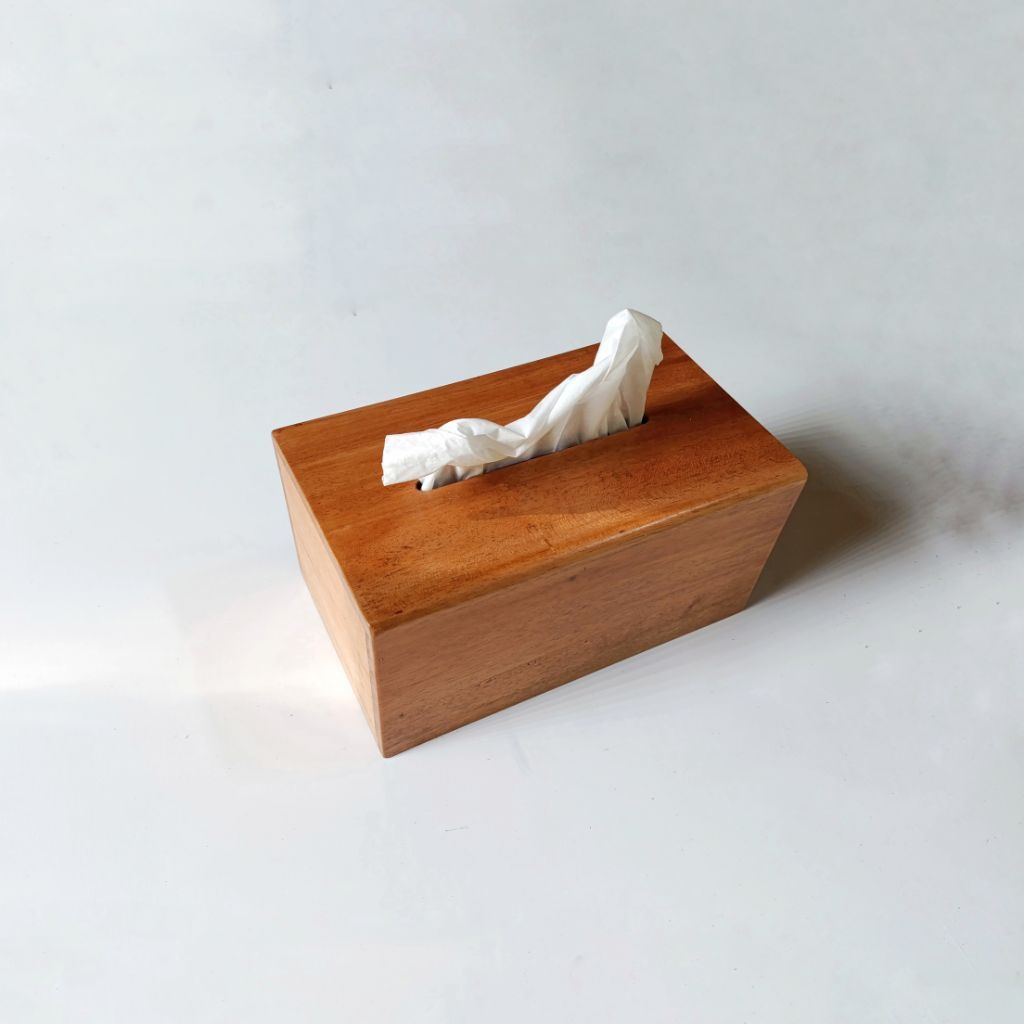 Kotak tisu/ Tempat penyimpanan tisu kayu estetik