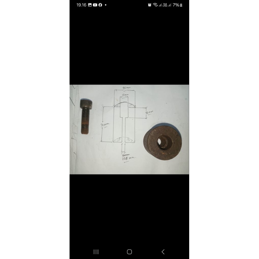 spacer custom matrial besi stainless 304