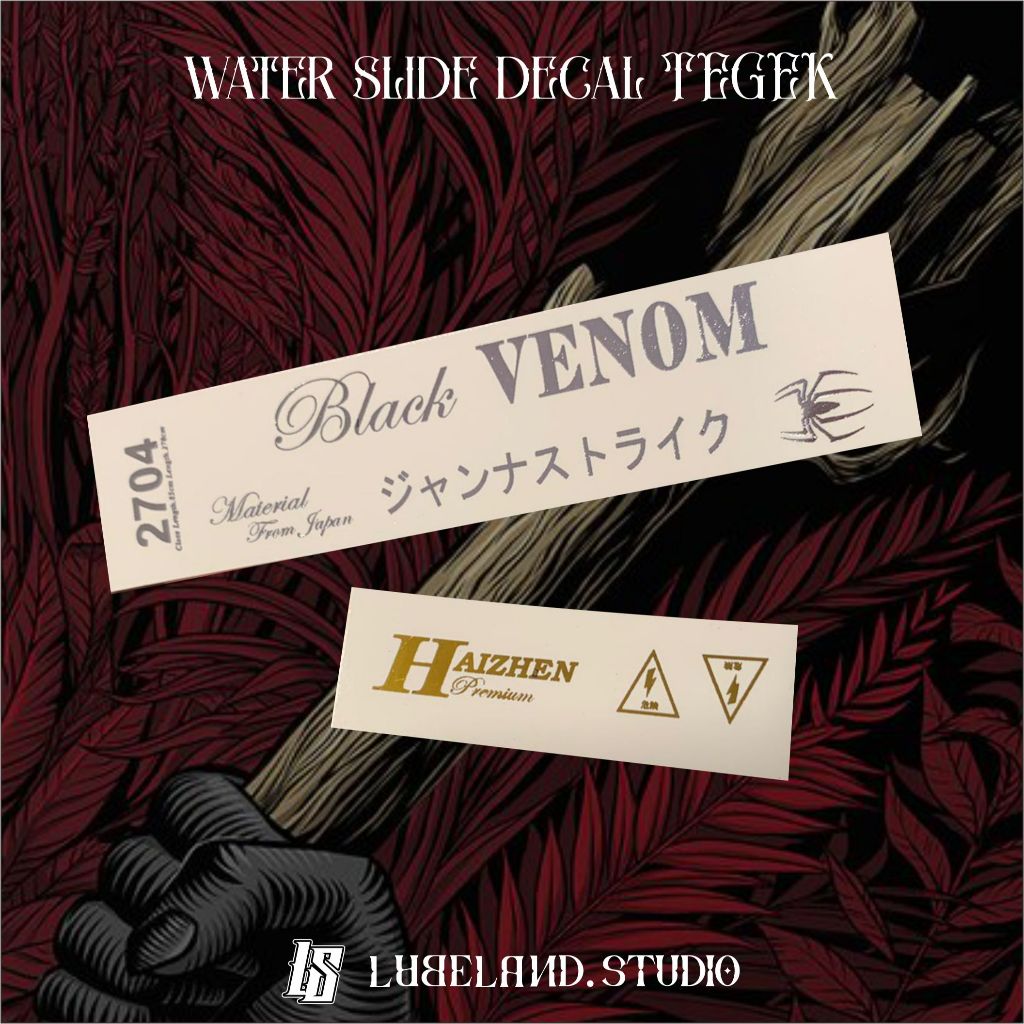 water slide decal tegek rebuild joran black venom