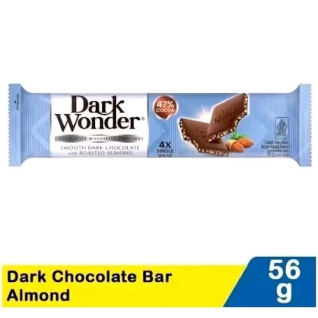

Dark Wonder smooth dark chocolate with roasted almond 56gr
