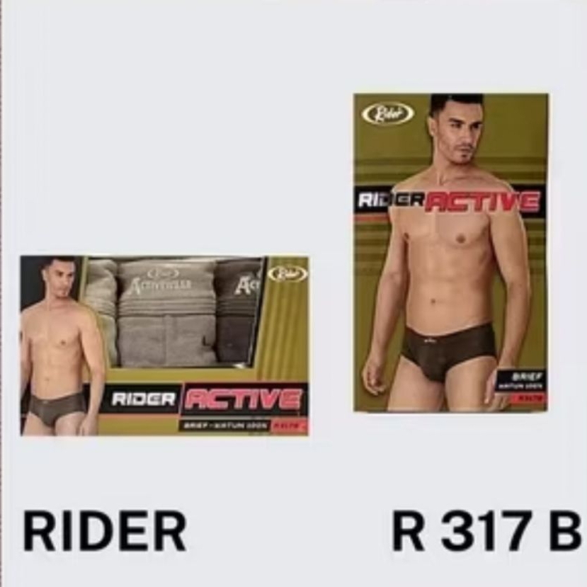 CD I Celana Dalam Rider 317 Active Ukuran M-XL I Celana Dalam Laki-Laki Rider 317