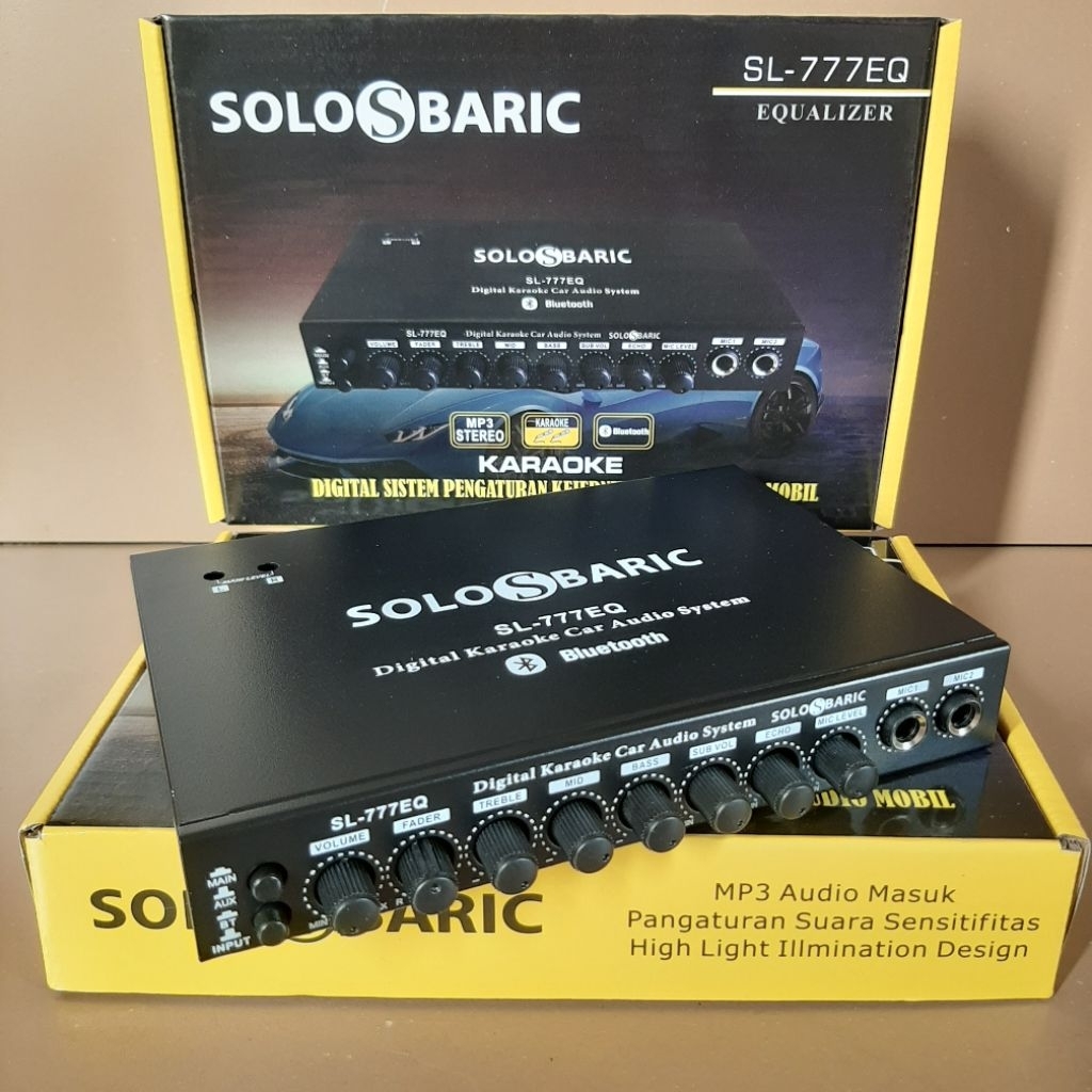 PARAMETRIK BLUETOOTH EQUALIZER KARAOKE BLUETOOTH PARAMETRIK SOLOBARIC SL 777 EQ PRE AMP KAROKE BLUET