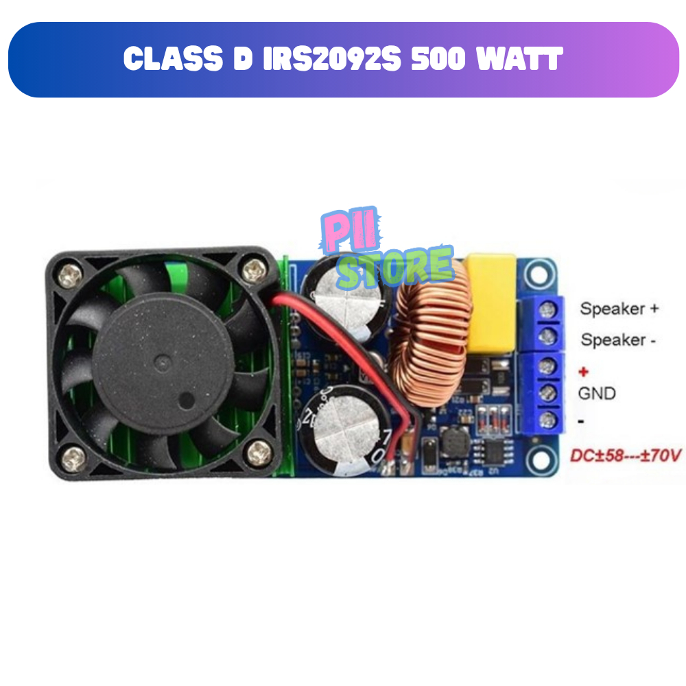 Keka'Store Amplifier Class D Irs2092S Original 500W Mono Ampli Lm2886 Hi-Fi Audio