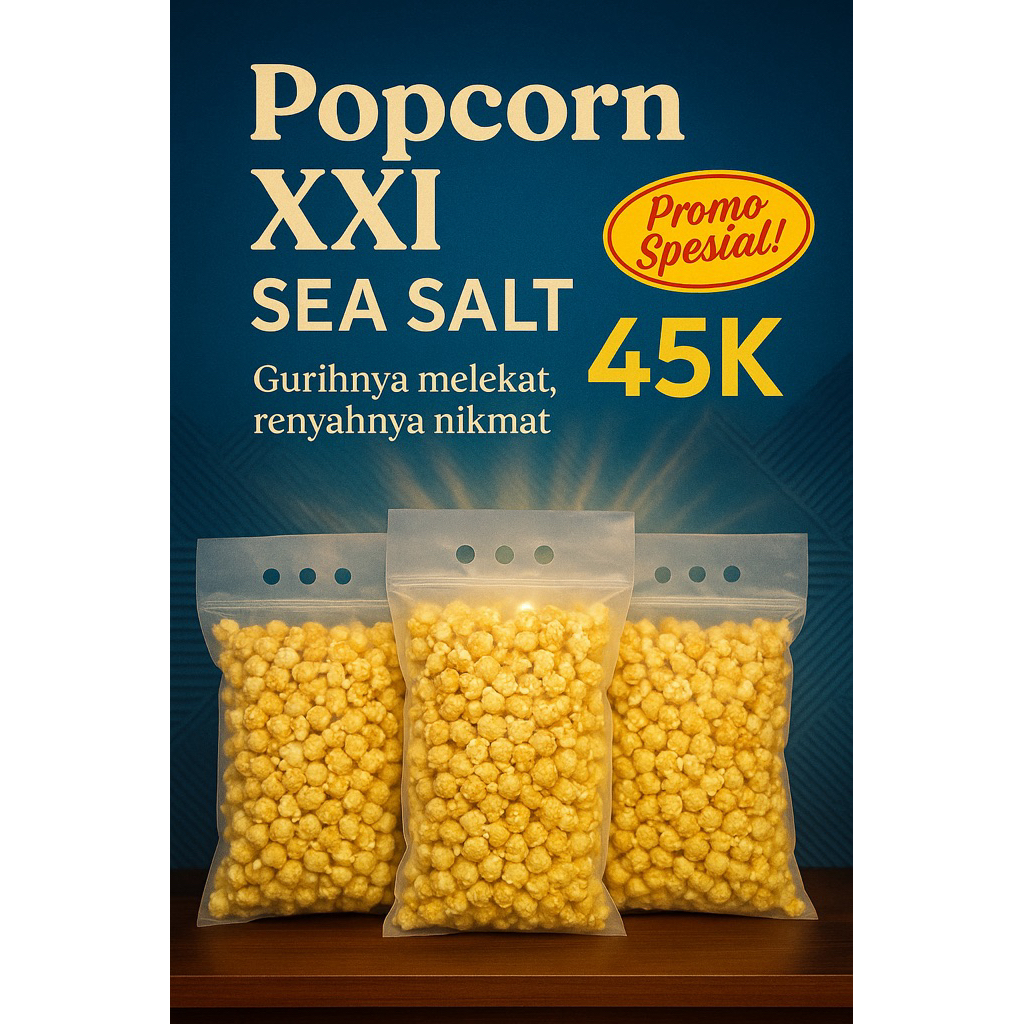 

POPCORN XXI SEA SALT 500gr