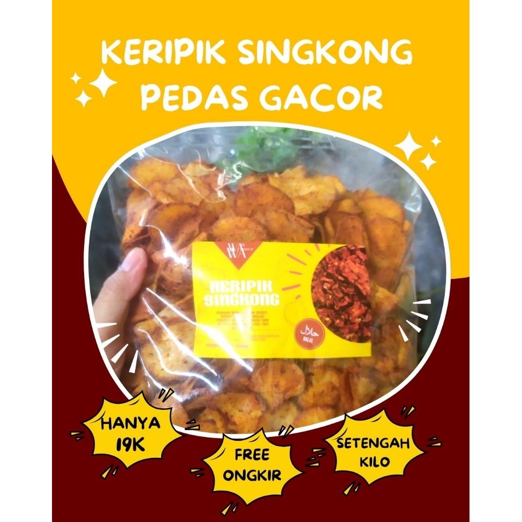 

KERIPIK SINGKONG KERIWIL PEDAS GACOR