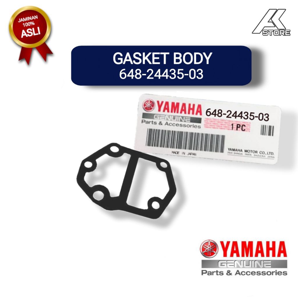 GASKET BODY 648-24435-03 | gasket pompa bensin untuk mesin tempel Yamaha 25pk 30pk 40Pk