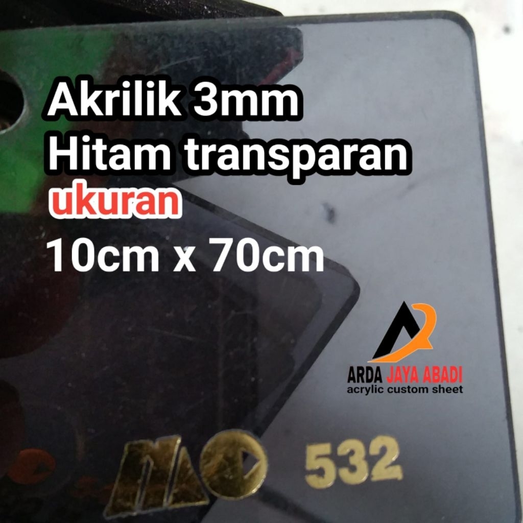 

Akrilik 3mm hitam transparan 10 x 70 akrilik lembaran akrilik riben marga cipta