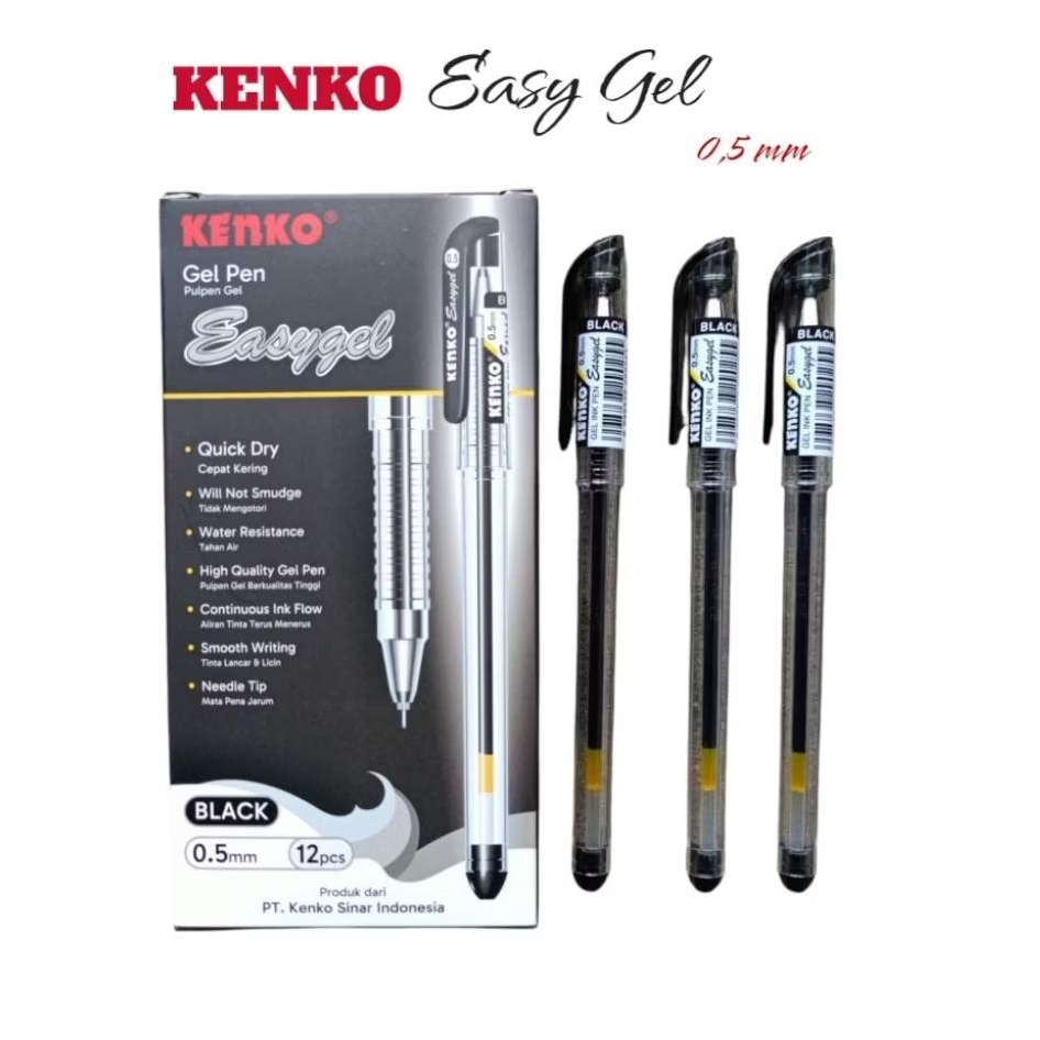 

Pen Gel KENKO Easy Gel 0,5mm - 12 pcs