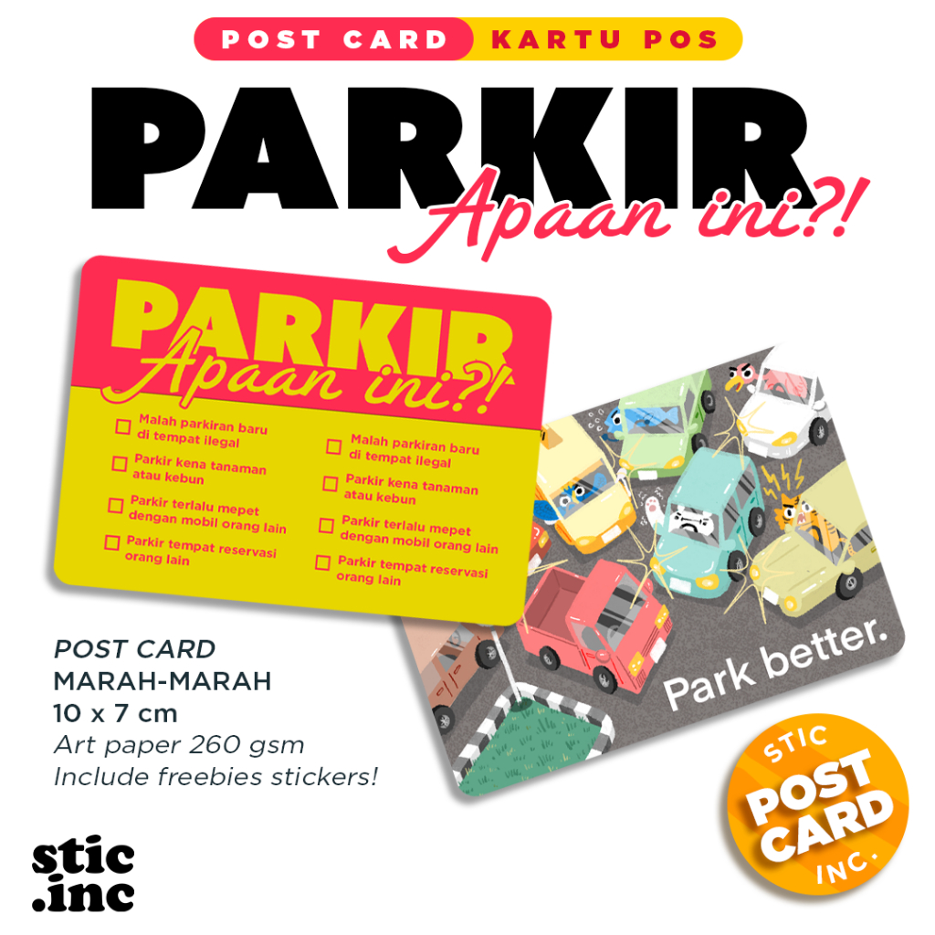 

Parkir Apaan Ini - Post Card - Stic.Inc Originals