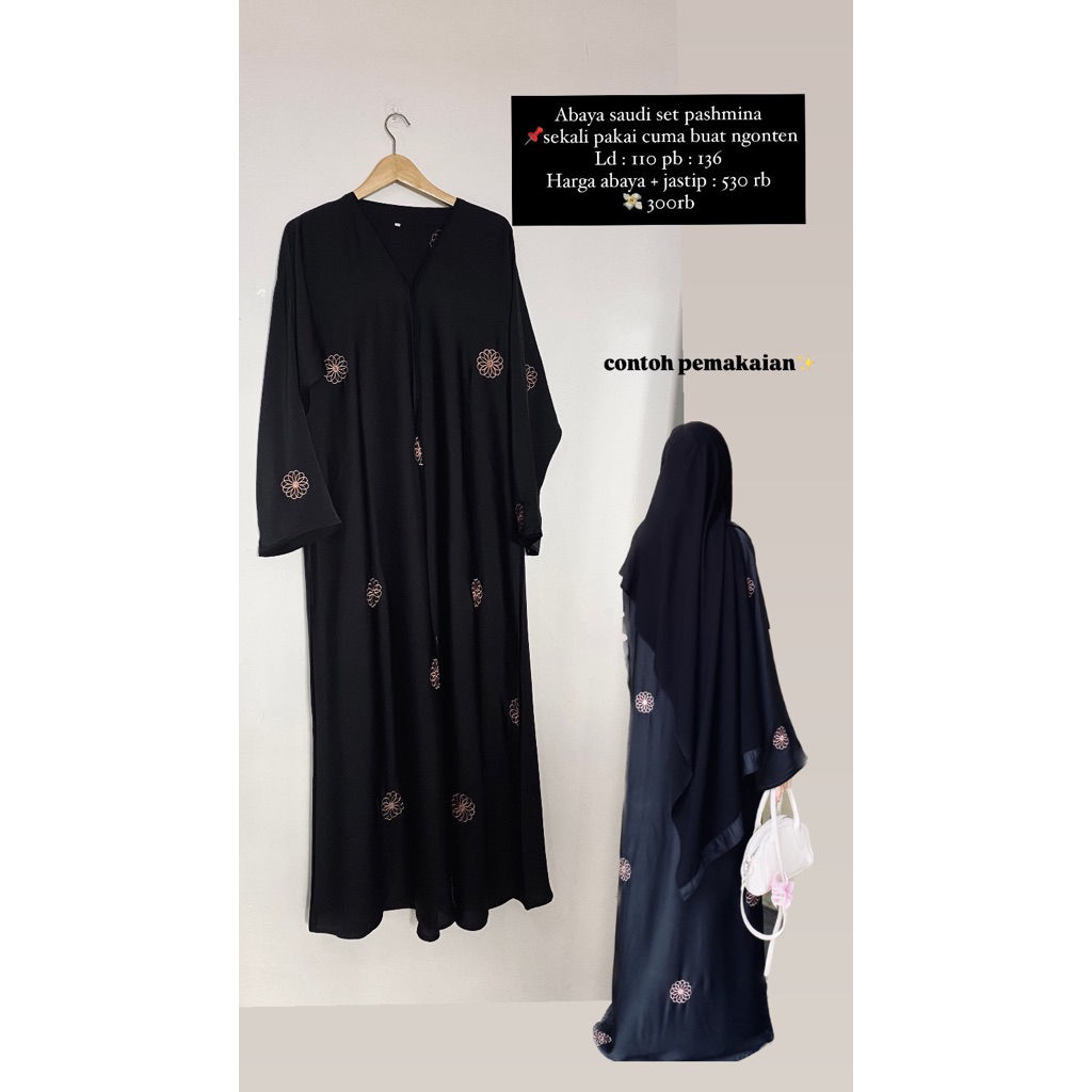 preloved abaya,one set,khimar dll