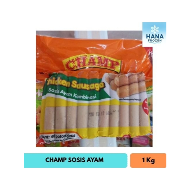 

CHAMP CHICKEN SAUSAGE, SOSIS AYAM 1 KG