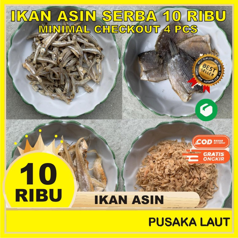 

IKAN ASIN SERBA Rp 10.000 MINIMAL CO 4 PCS IKAN ASIN MURAH IKAN ASIN PREMIUM