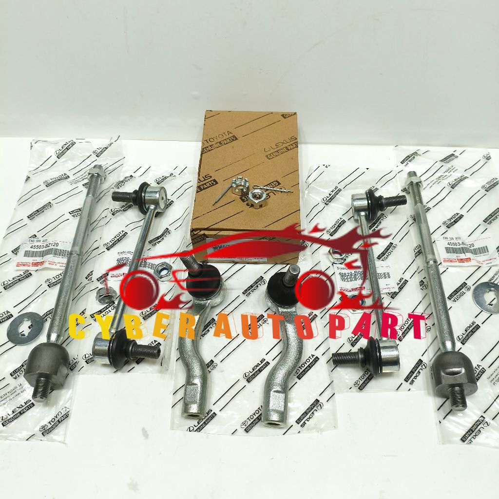Tie Rod + Long Tie Rod + Link Stabil  Depan 3 Set 6Pc Toyota All New Avanza Xenia Veloz 2012-2015 Or