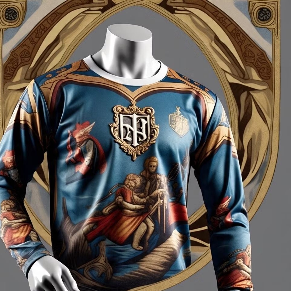 Jersey GAYA EROPA Kaos Jersey Motif Lukisan Arsitektur – Gaya Vintage Eropa Klasik Premium
  berkela