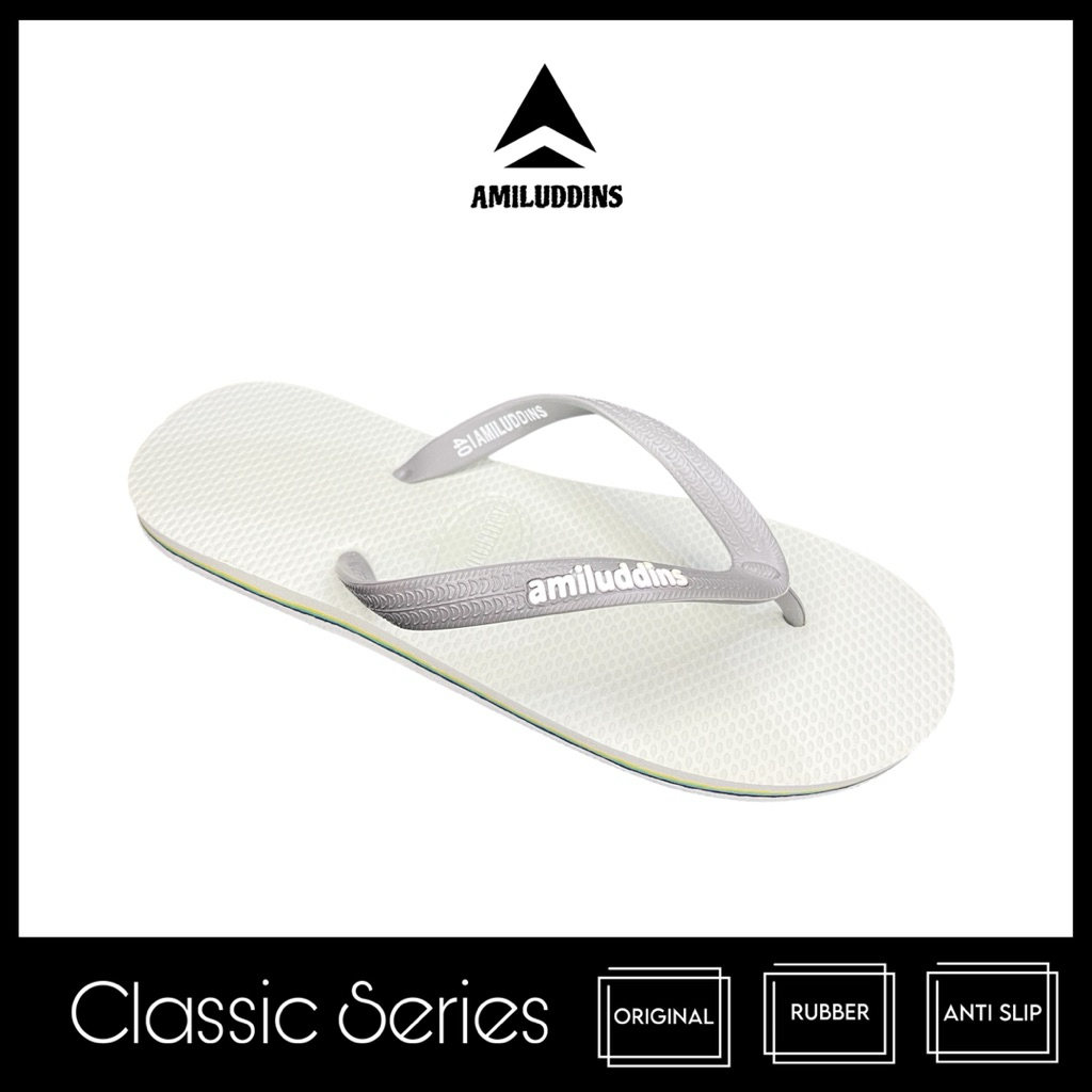 AMILUDDINS Classic 38-43 Sandal Jepit Karet Pria Wanita Casual Emboss bukan fipper bukan swallow pa