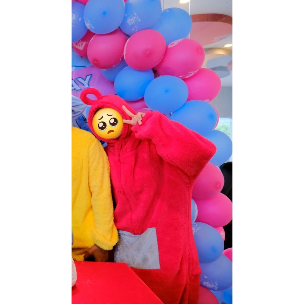 preloved onesie kostum teletubbies