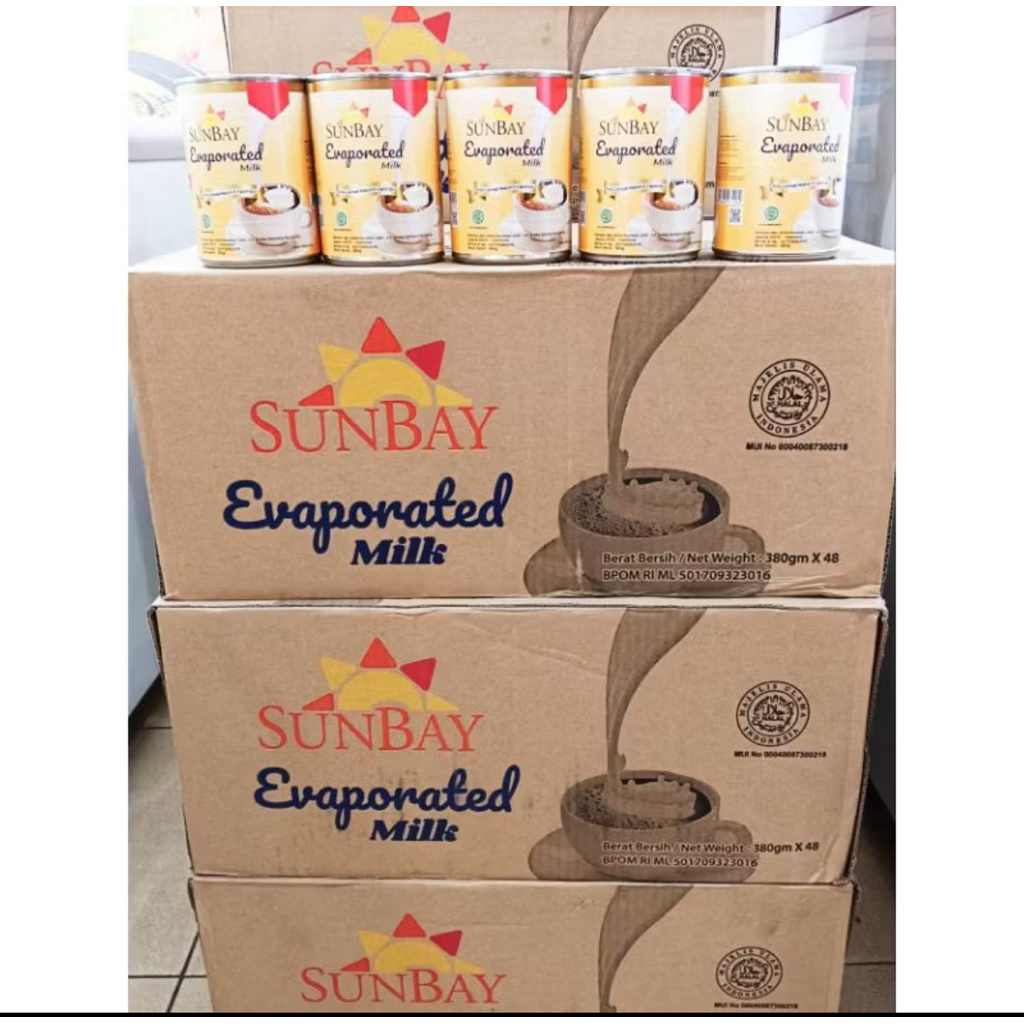 

SUSU EVAPORASI SUNBAY 380 gram ( 1 dus isi 48 kaleng)