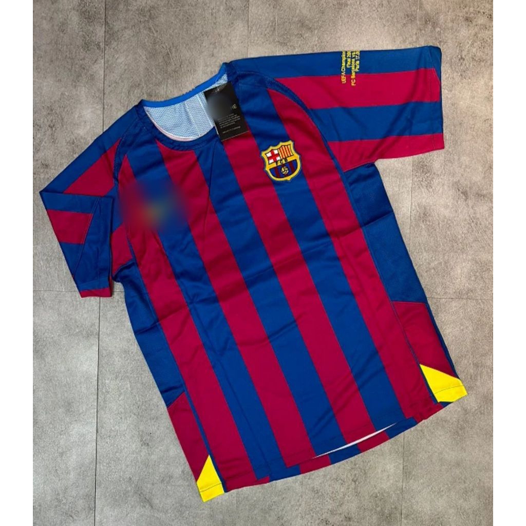 Retro/Vintage | Kaos Jersey Retro Barcelona Home Final Paris 2005 05/06 Grade Ori/Jersey Klasik/Jers