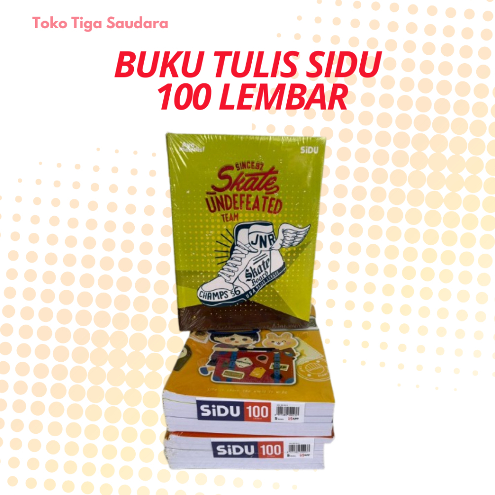 

Buku Tulis SIDU 100 Lembar 1 Pack Isi 5 Buku