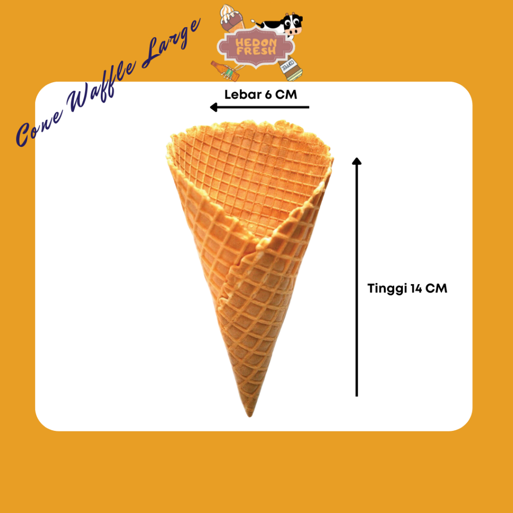 

Cup Cone MCD Premium Cup Cone Waffle Mixue - Cabang Bandung