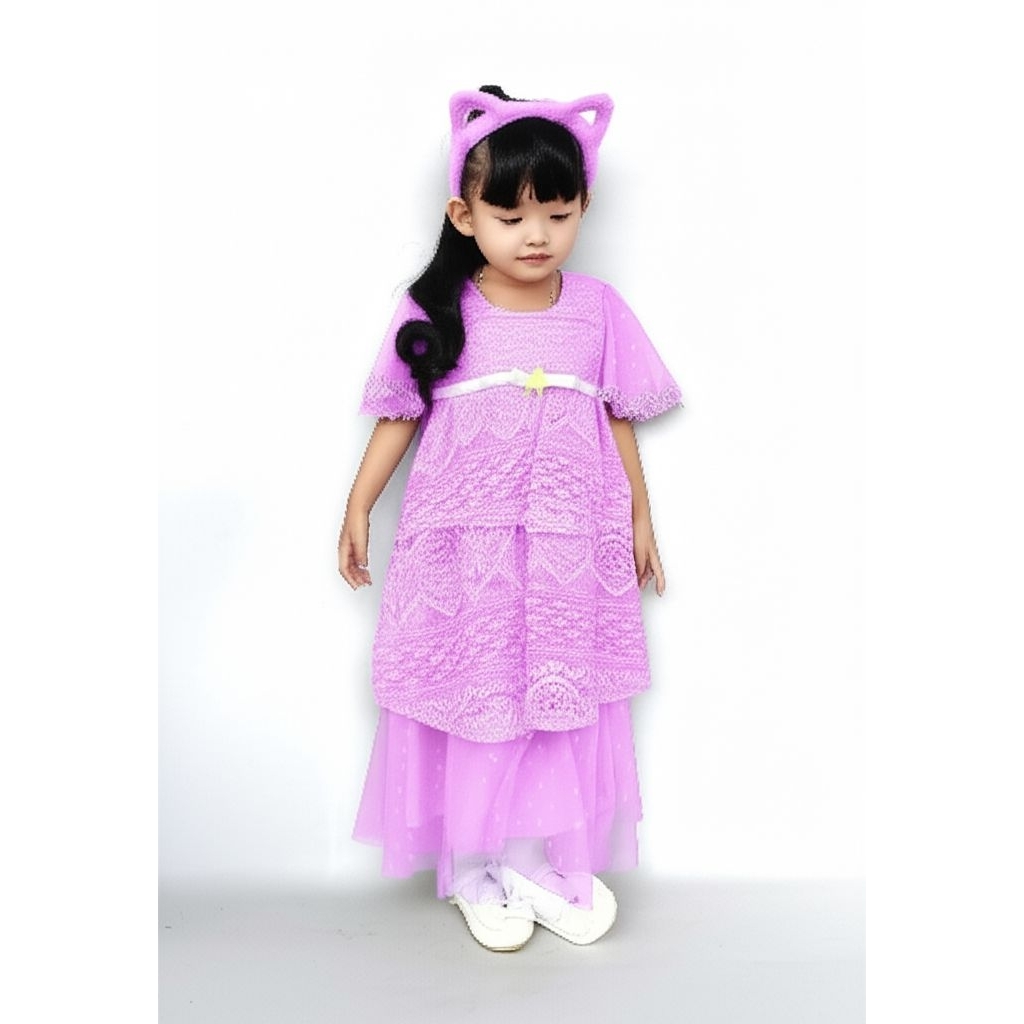 Dress pesta anak / Baju pesta anak perempuan usia 3-9 tahun