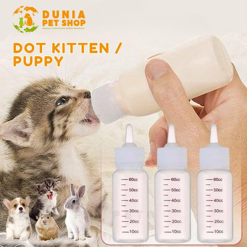 [Toko Baru] Dot Anak Kucing Baru Lahir Botol Kucing & Anjing + Dot