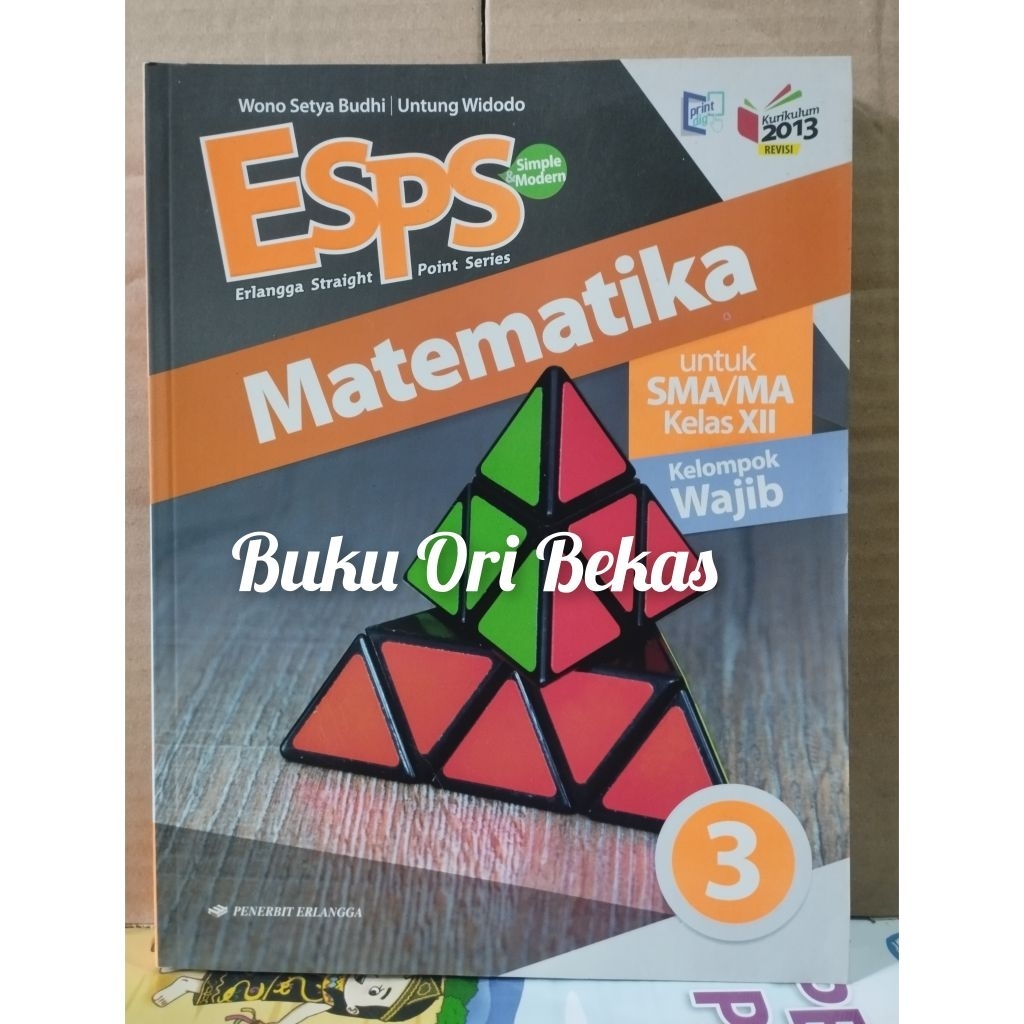 ESPS Matematika Wajib SMA Kelas 12 XII Kurikulum 2013 Revisi Erlangga