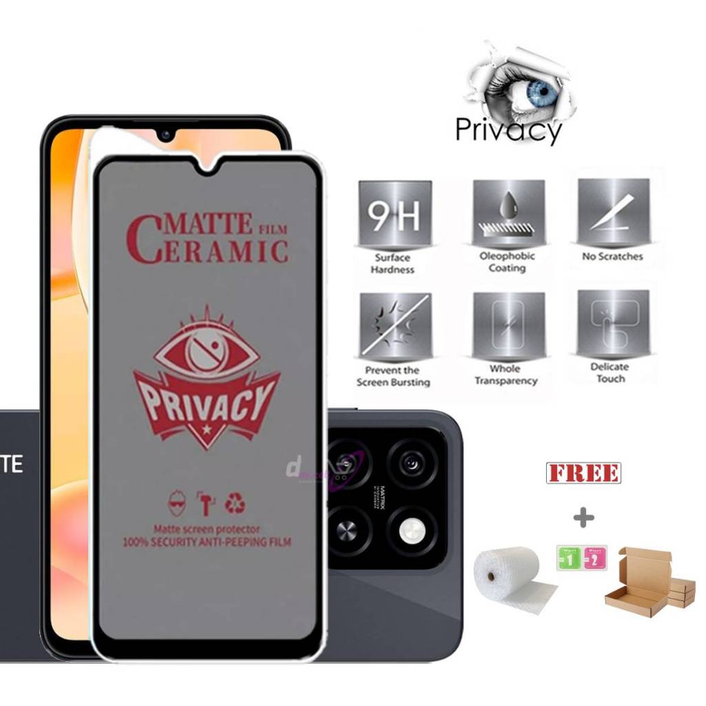 Matte Spy ZTE Blade A55 Blade A54 Blade A35 Blade A72  Blade A52 Blade A71 Blade A51 Anti Gores Cera