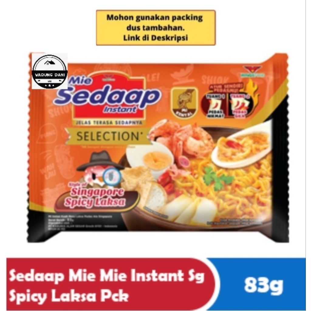 

Mie Sedaap Singapore Laksa Spicy Mie Instan Kuah Singapore Spicy Laksa 83g
