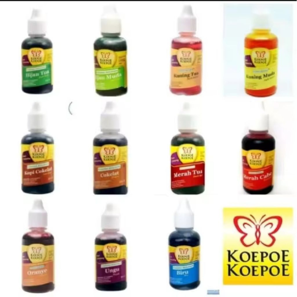 

Pewarna Makanan Dan Minuman Cair 30ml Cap Kupu-kupu >