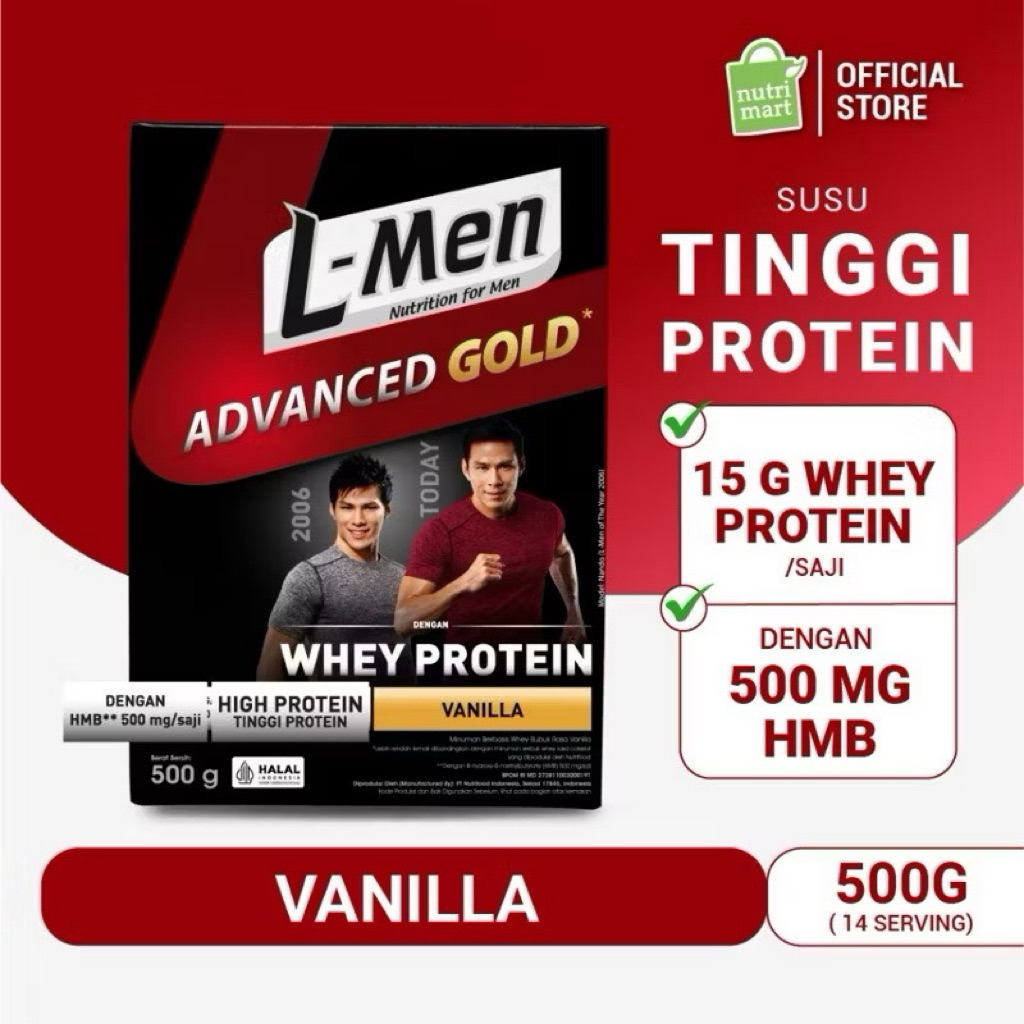 

L-MEN ADVANCED GOLD VANILLA + HMB 500GR