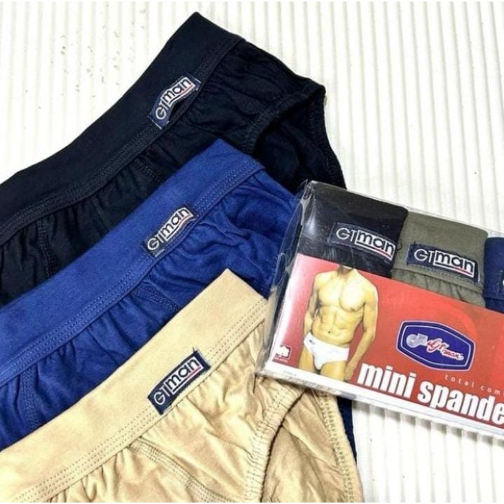 Celana Dalam GT MAN MINI SPANDEX 3Pcs/ Cd GTMAN Pria Dewasa Nyaman Segitiga GtMan Mini Spandex