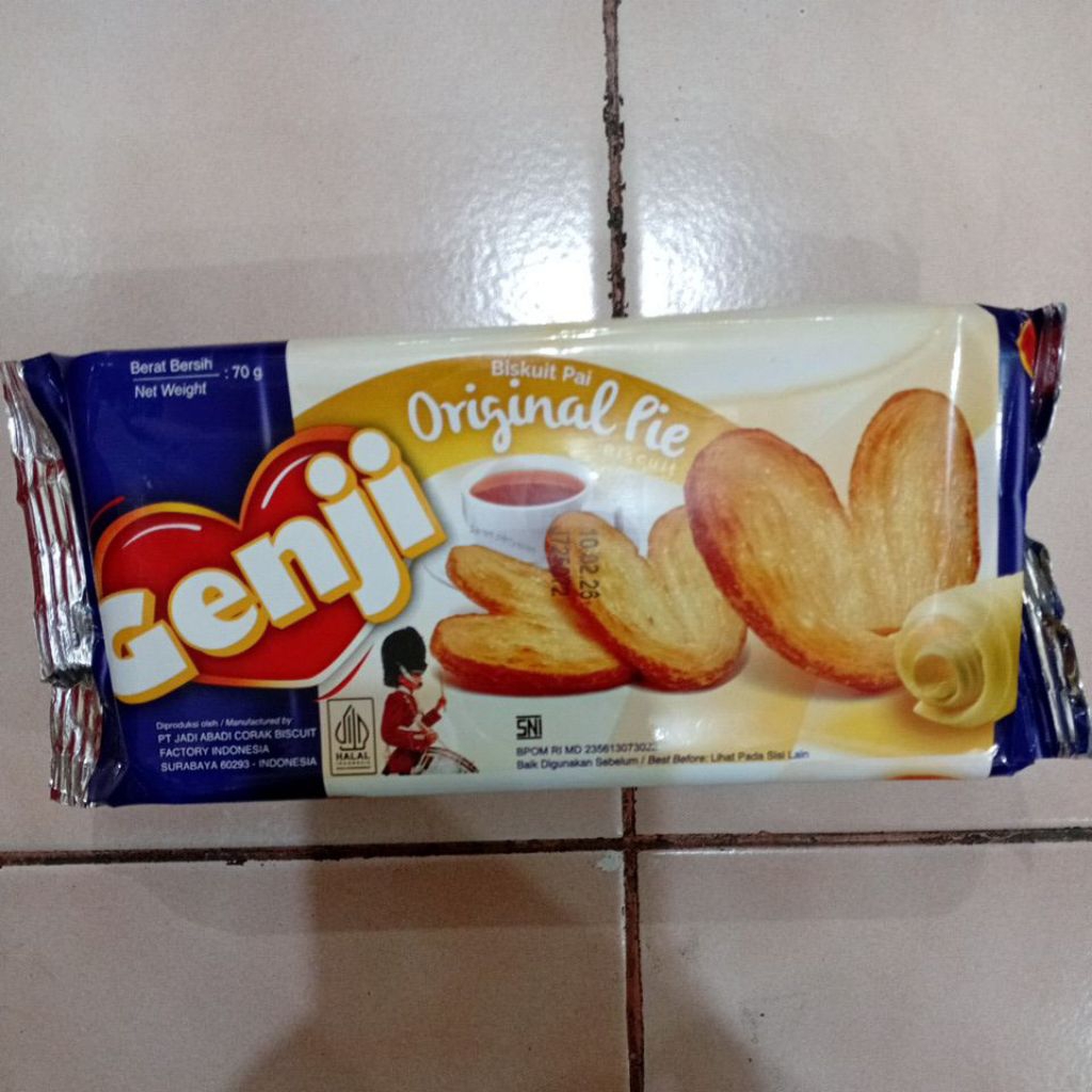 

Genji Original Biskuit Pie 70gr 1 Bungkus