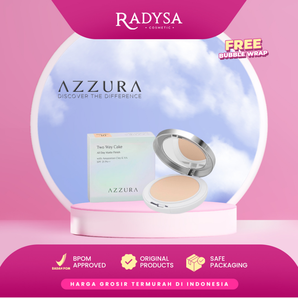 RADYSA - AZZURA Two Way Cake Bedak Foundation Spf 21| Marina Two Way Cake SPF 20 Pa++