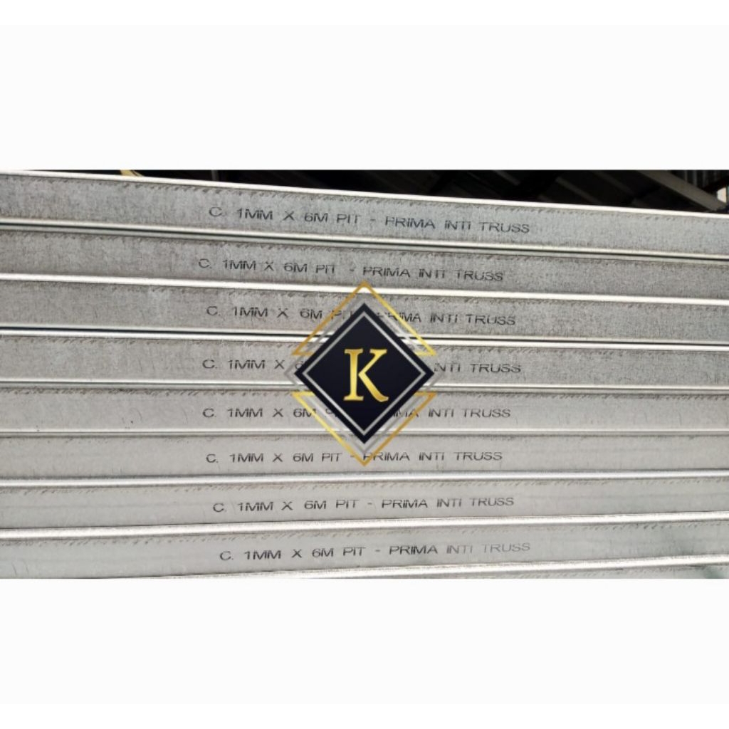 BAJA RINGAN 1MM 1 MM C75 C 75 PRIMA INTI TRUSS CANAL KANAL KASO SETARA TASO CBM KSTEEL K STEEL UNTUK