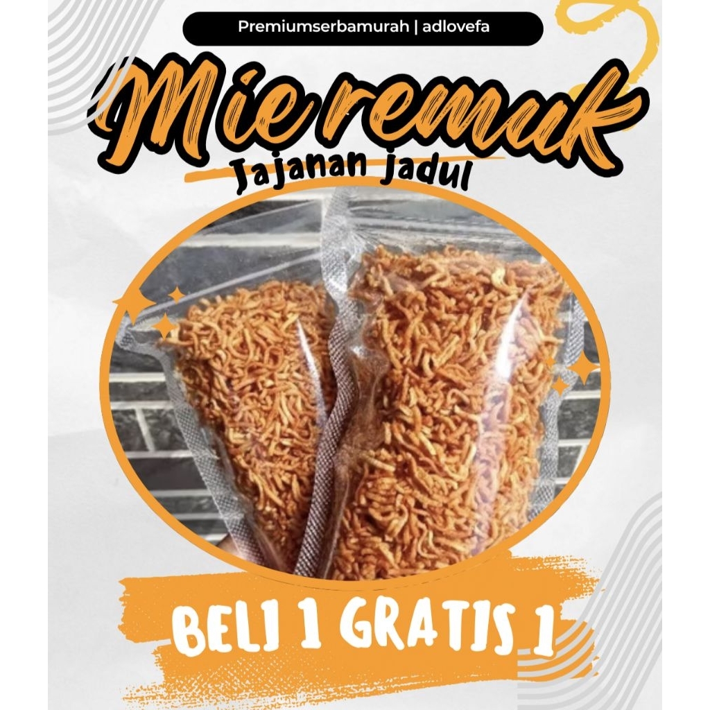 

JAJANAN JADUL !! MIE REMUK 100GRAM