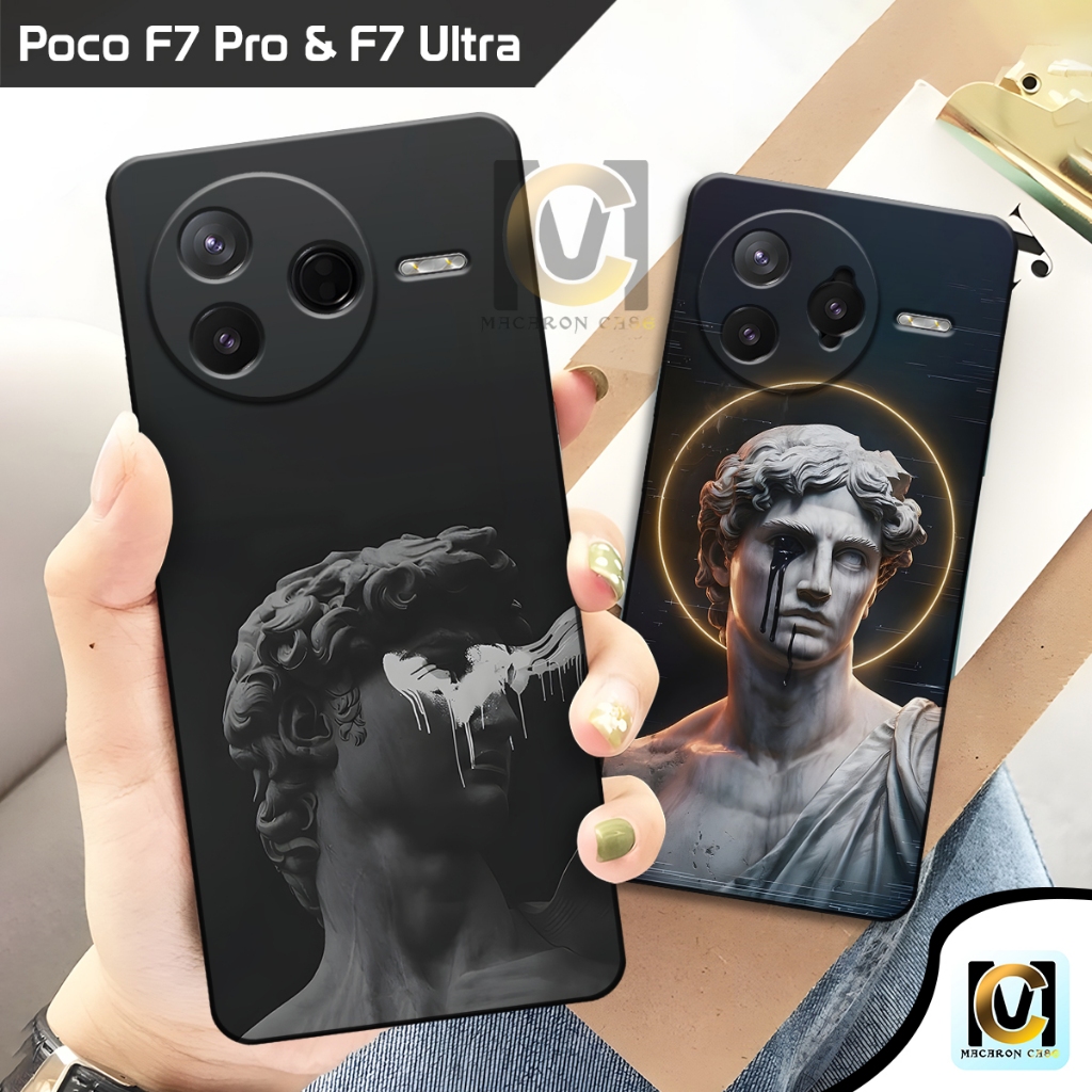 Case Poco F7 Pro 5G & Poco F7 Ultra 5G Terbaru 2025 Motif Patung Roman | SoftCase HP Poco F7 Pro 5G 