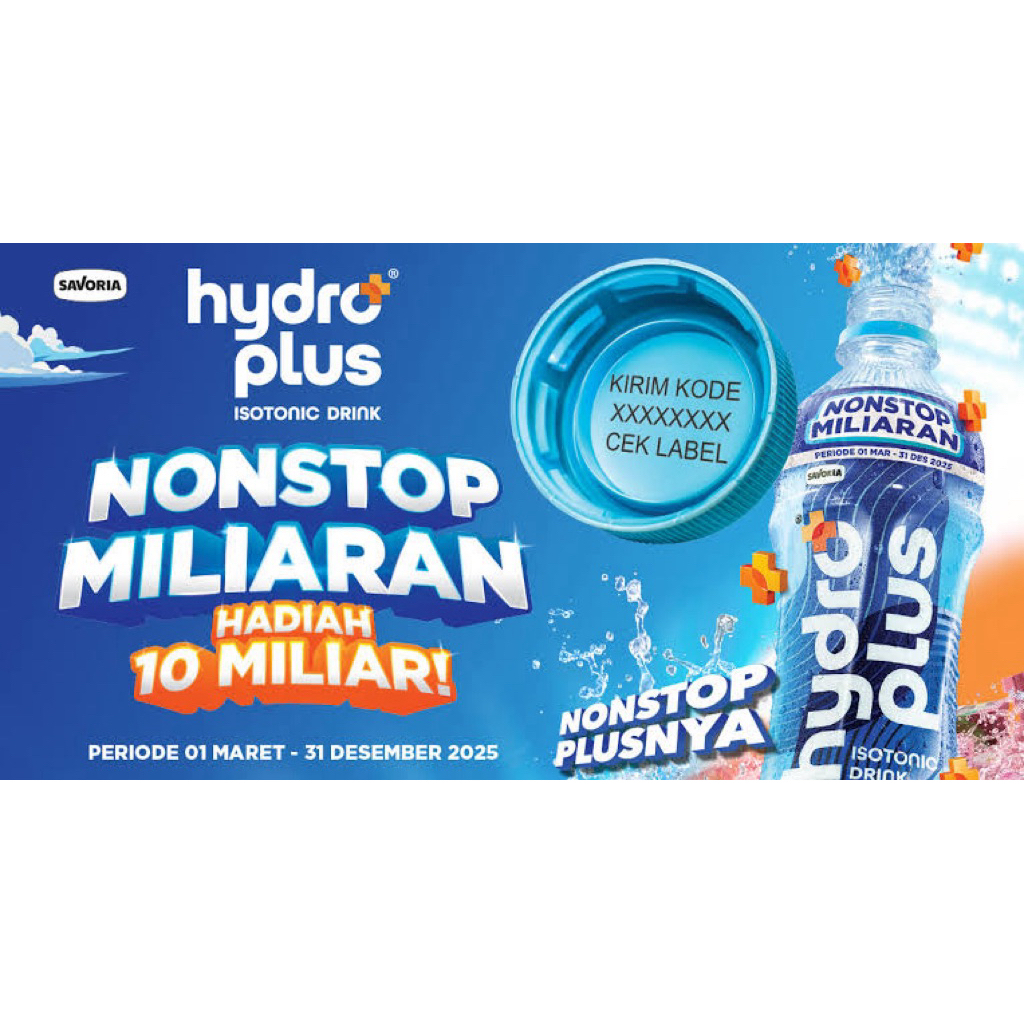 

Hydroplus Isotonic Drink 350ML / 1 Dus / 12 Pcs