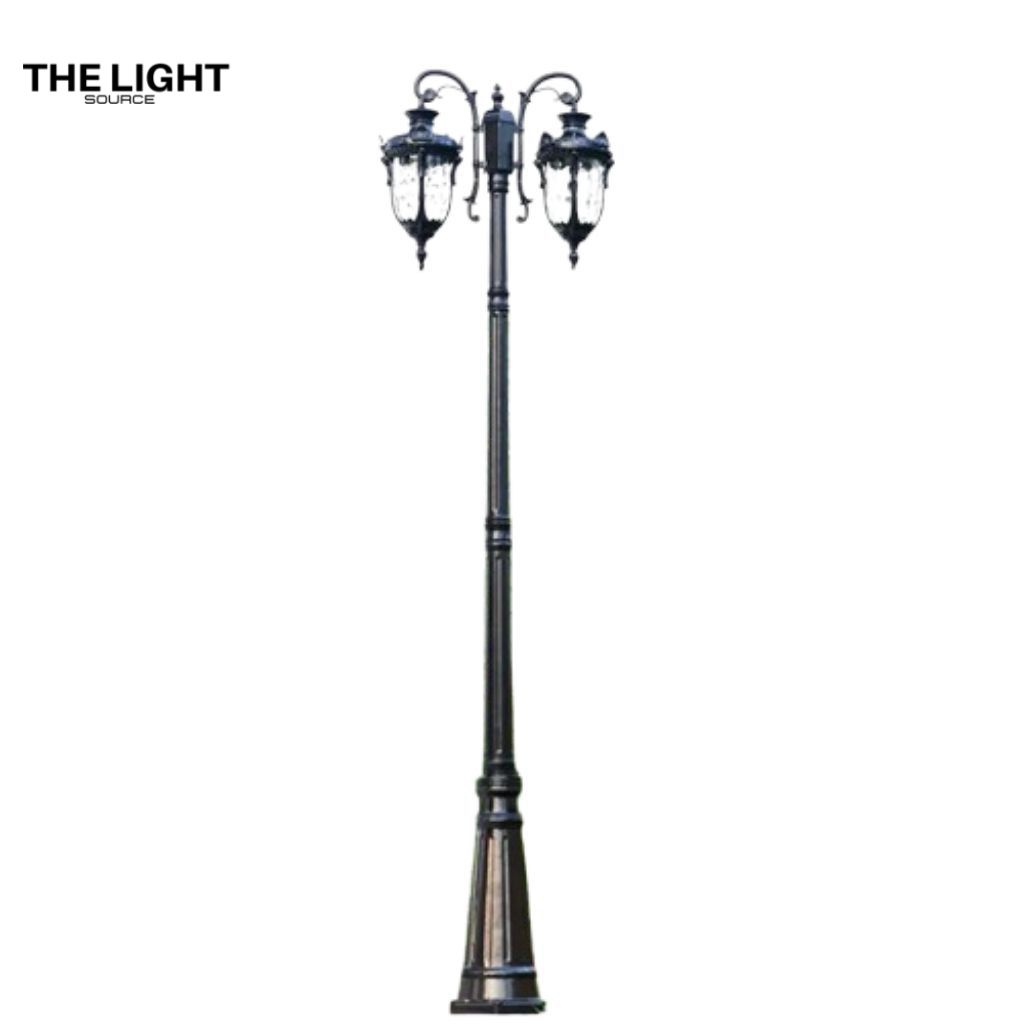 Lampu hias dekorasi taman tiang tinggi 3 meter gaya eropa klasik aesthetic outdoor waterproof anti k