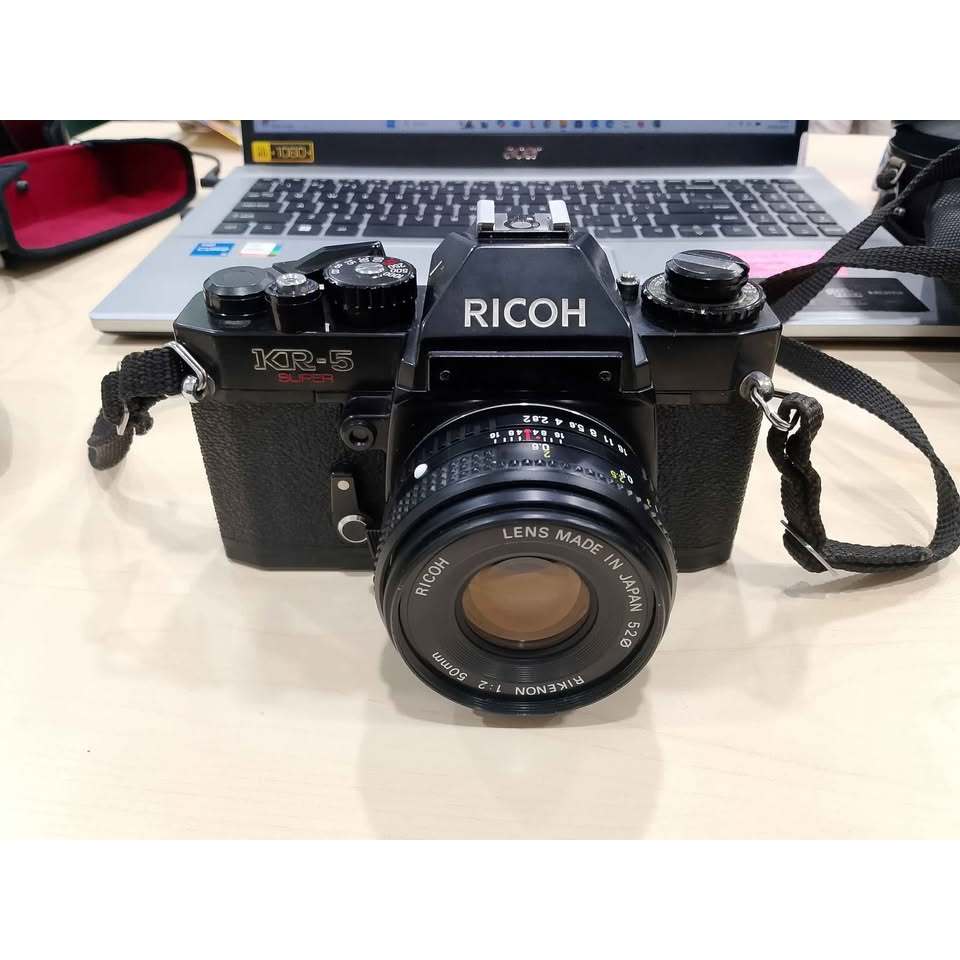 kamera analog Ricoh KR 5 Super lensa manual Ricoh RIkenon 50mm f/2
