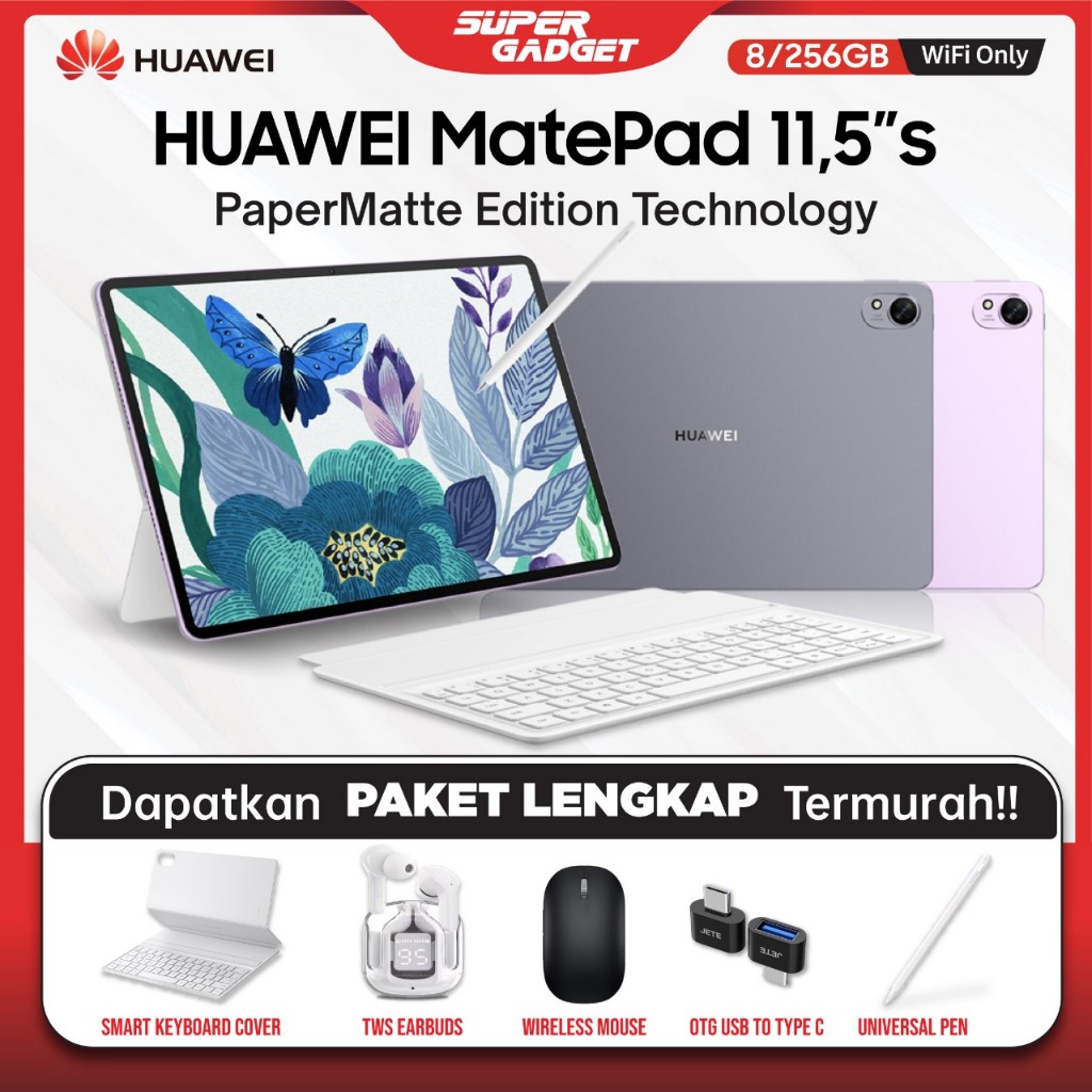 Huawei MatePad 11.5 S 8/256 GB PaperMatte Edition Tablet NearLink Tablet 11 Inch
