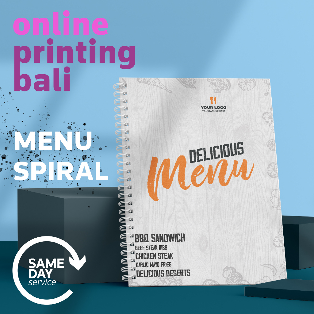 

Cetak Buku Menu Makanan Minuman Spiral