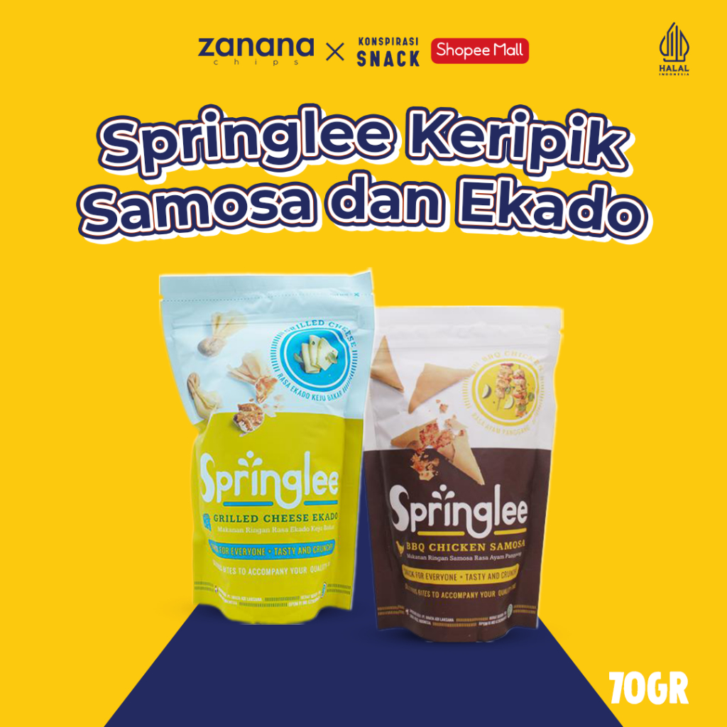

Springlee Keripik Samosa dan Ekado | Berkualitas Gurih dan Renyah