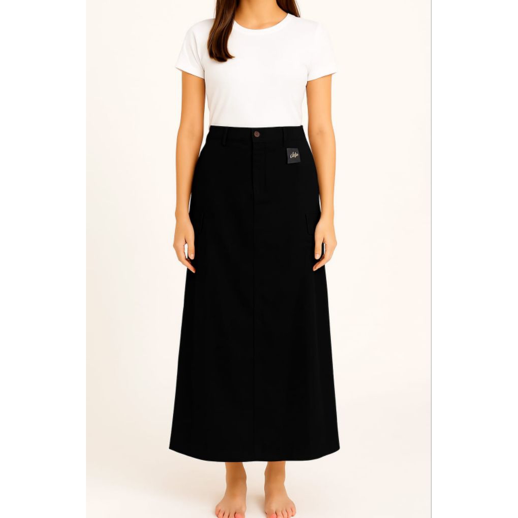 Rok Muslimah Panjang Modis – Cocok untuk Kuliah & Kerja