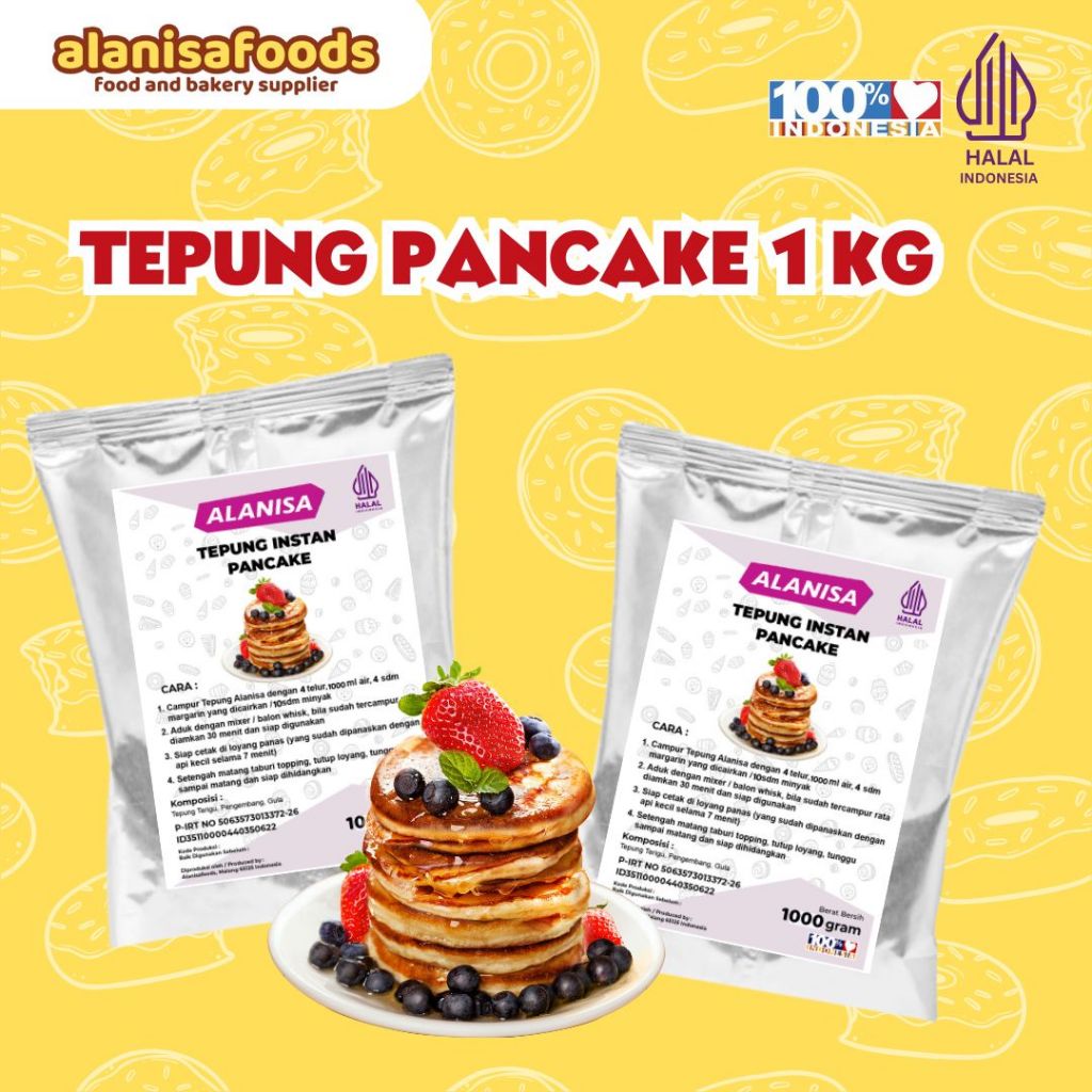 

TERMURAH!! TEPUNG PANCAKE 1 KG